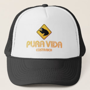 Costa Rica Pura Vida Sloth Trucker Hat