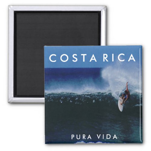 Costa Rica Pura Vida Surf Souvenir Magnet