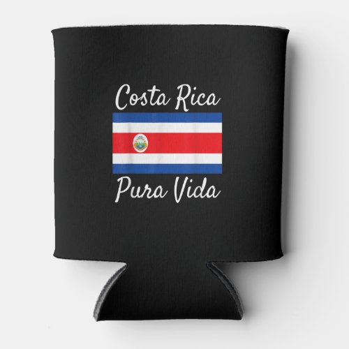 Costa Rica Pura Vida T_Shirt Beautiful National F Can Cooler