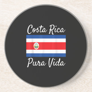 Costa Rica Pura Vida T-Shirt! Beautiful National F Coaster
