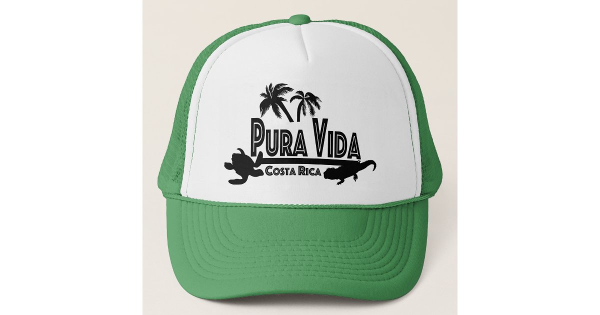 Costa Rica Pura Vida Ttucker Hat