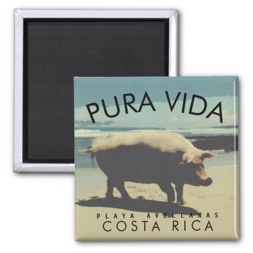 Costa Rica Pura Vida Your Photo Souvenir Magnet