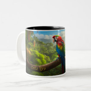 Costa Rica Rainforest - Wild Parrot  Coffee Mug