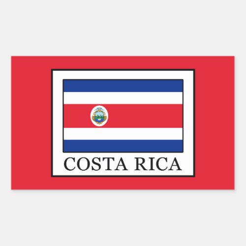 Costa Rica Rectangular Sticker