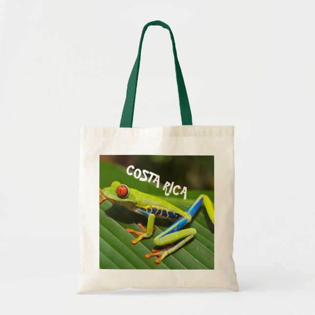 Costa Rica Red Eyed Tree Frog Tote Bag (Front)