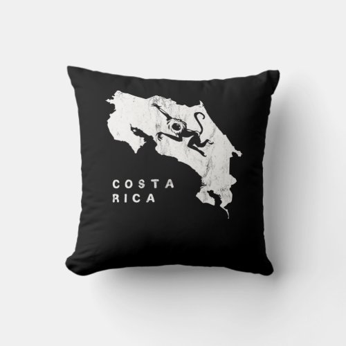 Costa Rica Red Tribal Monkey Souvenir Print Throw Pillow