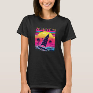 Costa Rica Retro 80s Style Souvenir Beach T-Shirt