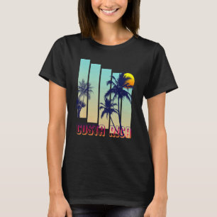 Costa Rica Retro Vintage Style Palm Tree T-Shirt