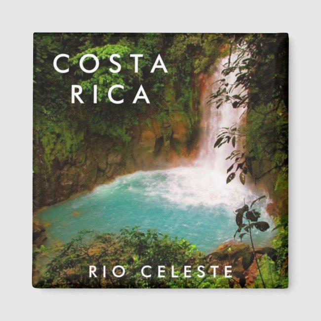 Costa Rica Rio Celeste Souvenir Magnet