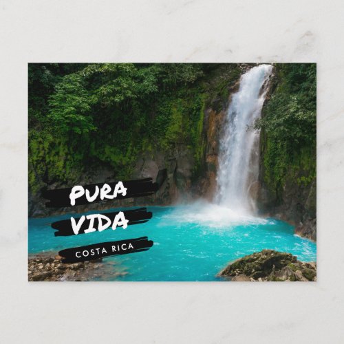 Costa Rica Rio Celeste Waterfall Vacation  Postcard