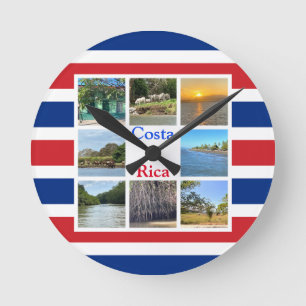 Costa Rica Round Clock
