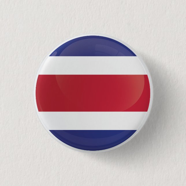 Costa Rica Round Icon Flag Button (Front)