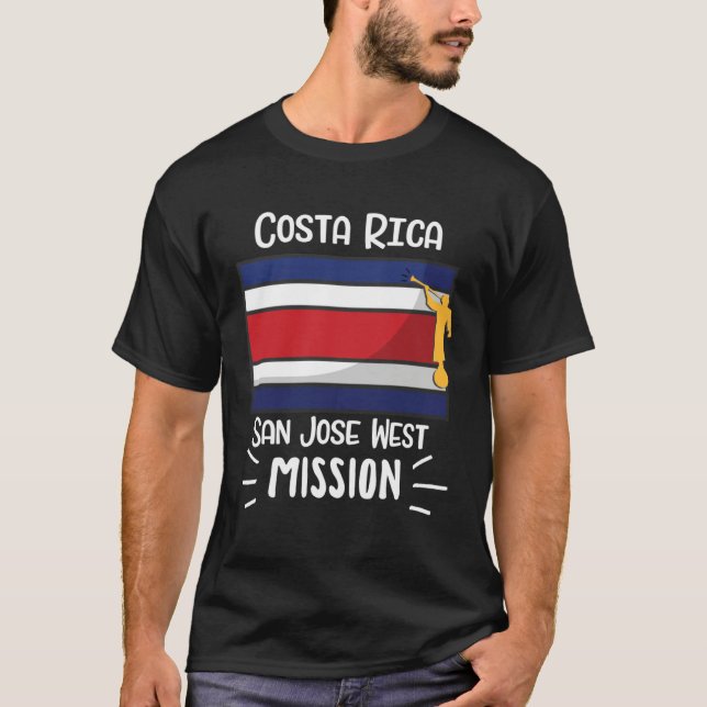 Costa Rica San Jose East Mormon LDS Mission Missio T-Shirt (Front)