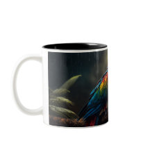 Costa Rica Scarlet Macaw Mug:Tropical Coffee Bliss