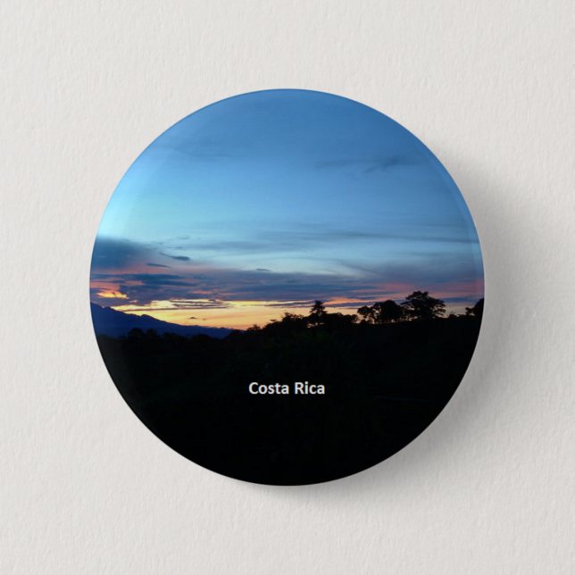 Costa Rica, scenic photograph Pinback Button (Front)
