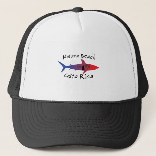 Costa rica sharks _ nosara beach trucker hat