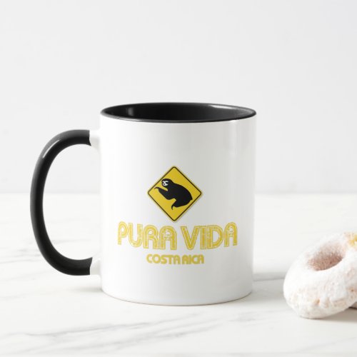 Costa Rica Sloth Pura Vida Souvenir  Mug