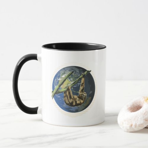 Costa Rica Sloth Save the Earth Souvenir Mug