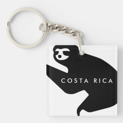 Costa Rica Sloth Souvenir  Keychain