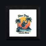 Costa Rica Sloth Vintage Sunset Travel Vector Shir Gift Box<br><div class="desc">Costa Rica Sloth Vintage Sunset Travel Vector Shirt</div>