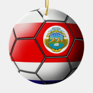 Costa Rica Soccer Ornament