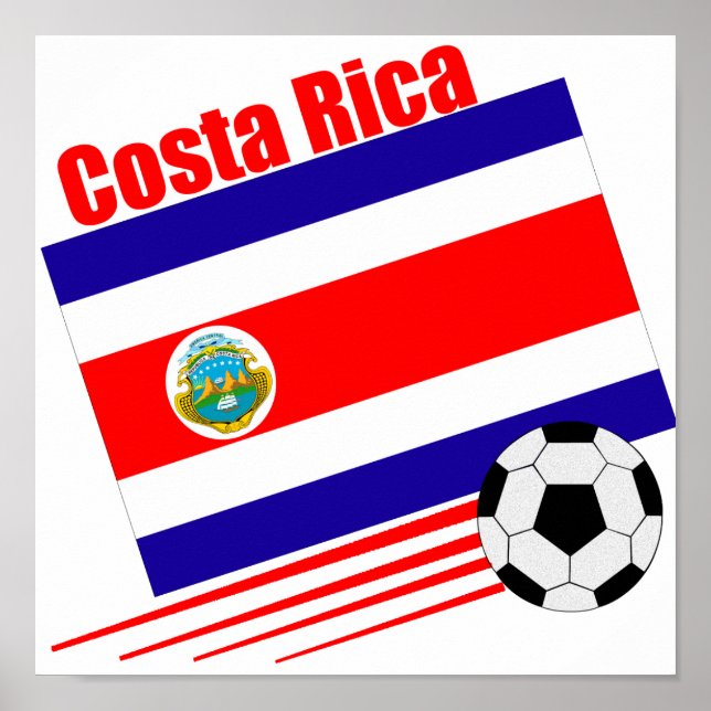 Costa Rica Soccer Team Poster (Front)