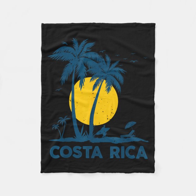 Costa Rica Souvenir Beach Fleece Blanket (Front)