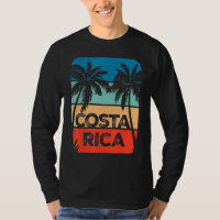 Costa Rica Souvenir Travel Vacation Trip Retro Sun