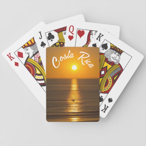 Costa Rica Sunset Playing Cards