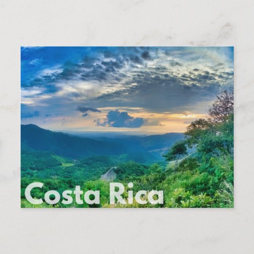 Costa Rica Sunset Postcard