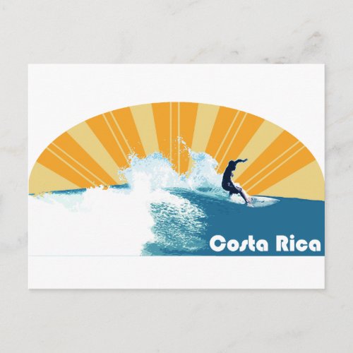 Costa Rica Surf Postcard