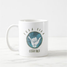 Costa Rica Surfer Shaka Pura Vida Coffee