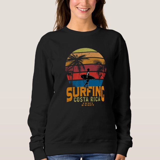 Costa Rica Surfing Premium 1 Sweatshirt (Front)