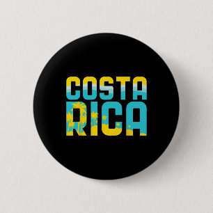 Costa Rica T Shirt Vacation Souvenir Travel Gift Button