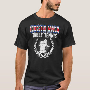 Costa Rica Table Tennis Fans Costa Rican Ping Pong T-Shirt