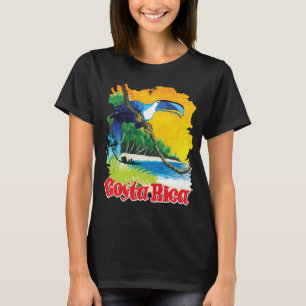 Costa Rica Toucan Jungle Green Travel T-Shirt