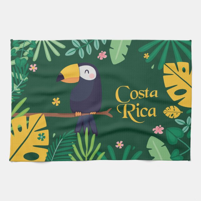 Costa Rica Toucan Kitchen Towel (Horizontal)