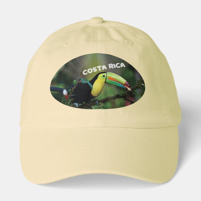 Costa Rica Toucan Photo with Name Hat (Front)