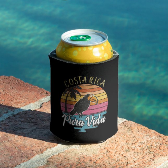 Costa Rica Toucans, Pura Vida  Can Cooler (In Situ Pool)