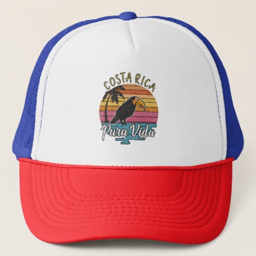 Costa Rica Toucans Pura Vida  Trucker Hat