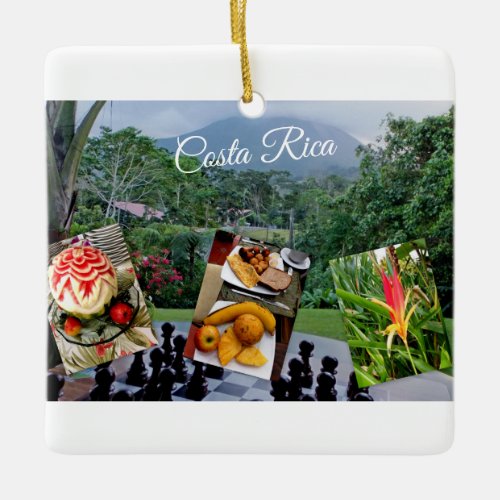 Costa Rica Travel Collection Ceramic Ornament