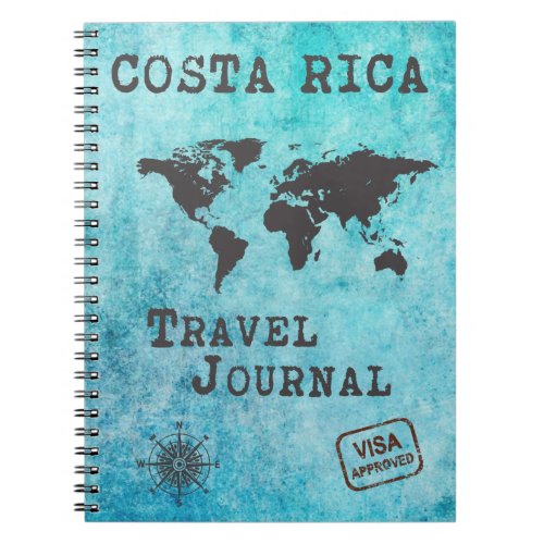 Costa Rica Travel Journal Vacation Trip Planner