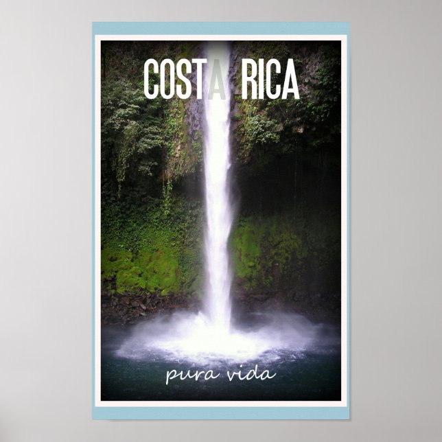 Costa Rica Travel Poster (Front)