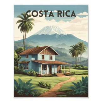 Costa Rica Travel Poster | Vintage travel poster