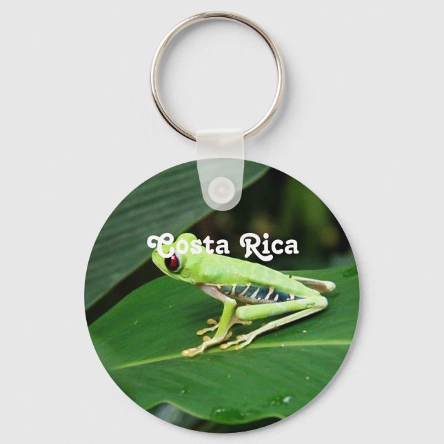 Costa Rica Tree Frog Keychain (Front)