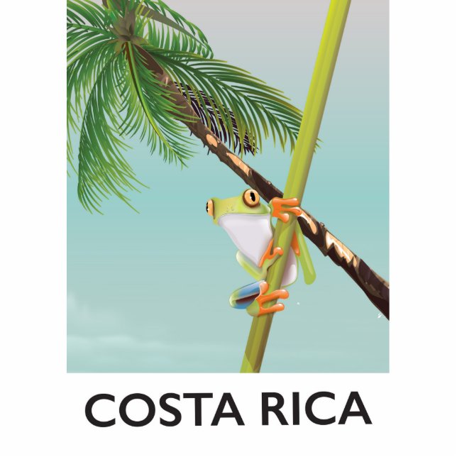 Costa Rica Tree Frog Vacation poster Cutout (Front)