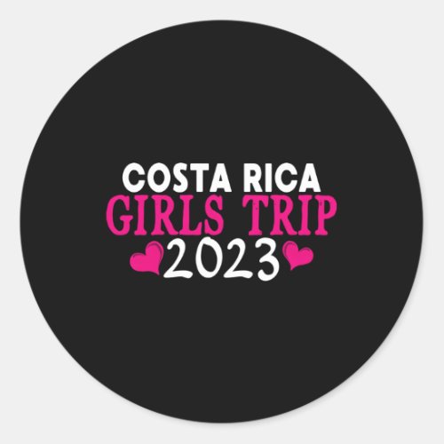 Costa Rica Trip 2023 S Bachelorette Py Classic Round Sticker