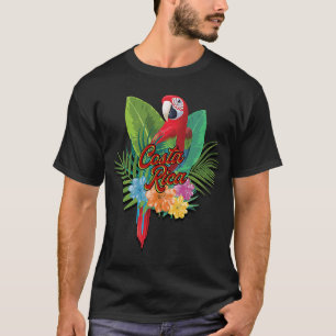 Costa Rica Tropical Parrot Colorful Costa Rican P T-Shirt