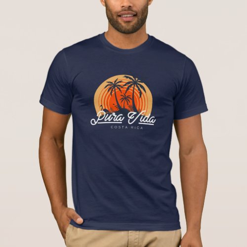 Costa Rica Tropical Pura Vida Souvenir T_Shirt
