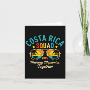 Costa Rica Vacation Squad 2025 Matching Family Vac Card
